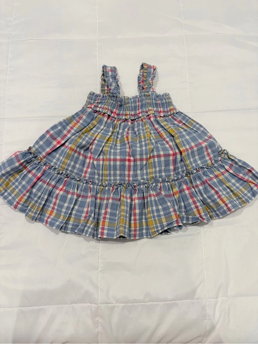 Baby Gap Beatrix Potter Plaid Smocked Dress 3-6M